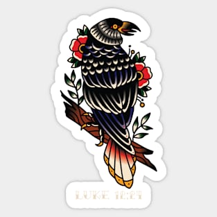 Raven American Traditional Tattoo Flash Sticker